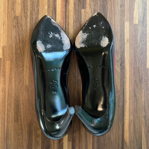 Via Spiga Black and Burgundy Heels - Picture 11 of 15